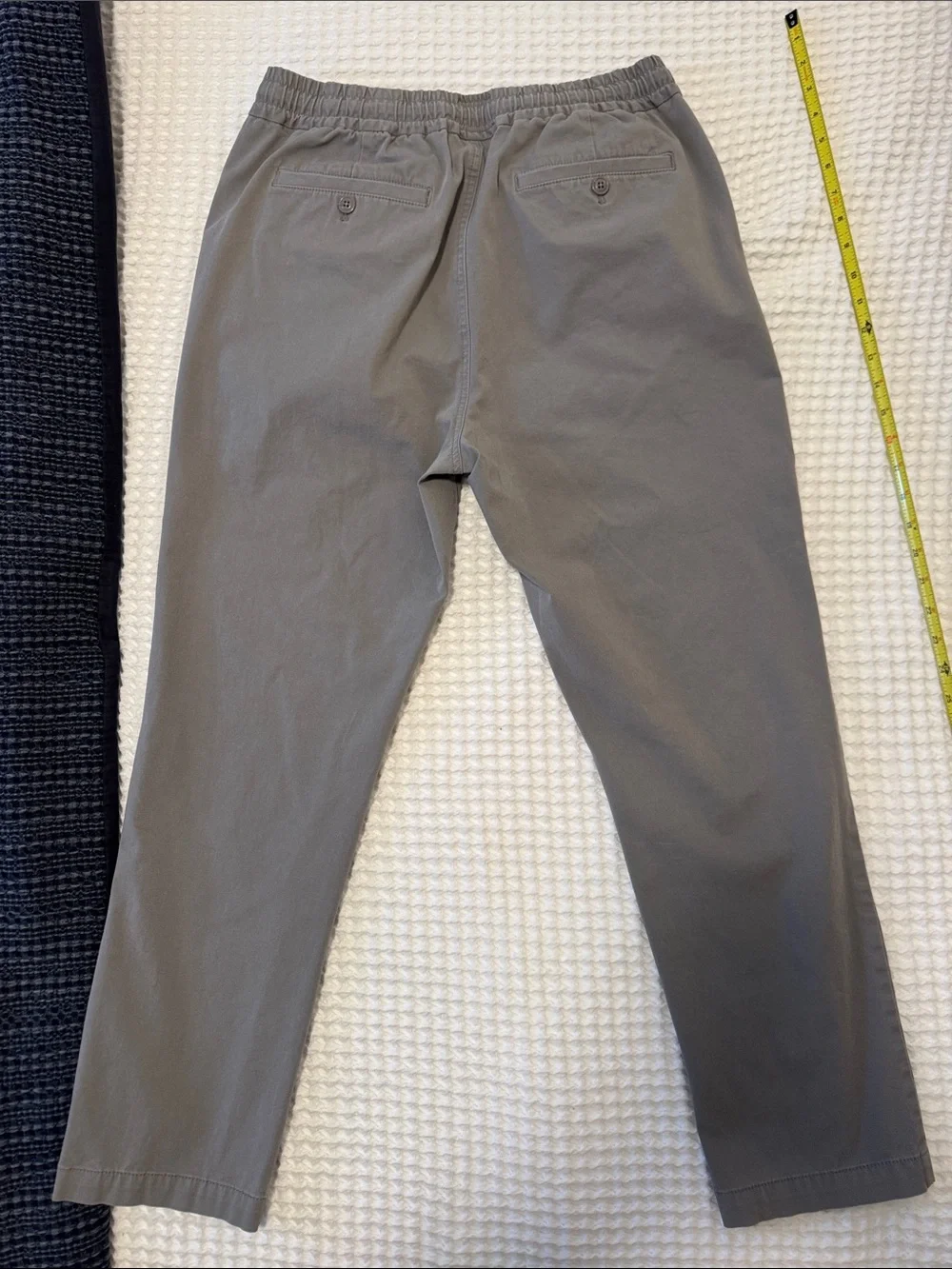 J. Crew x Cordura Slim Dock Pant in Stretch Cotton Blend, Grey Sz Medium
